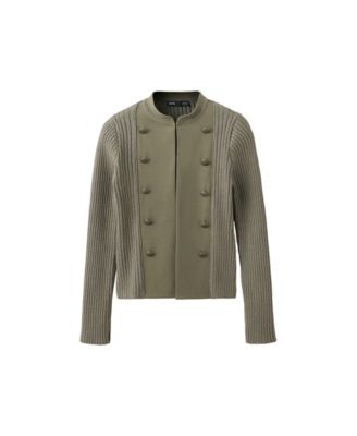 Women's Button Details Open-Front Long-Sleeve Jacket