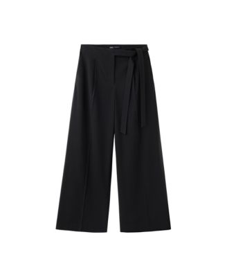 Women's Wide-Leg Bow Pants
