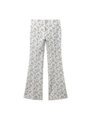 Women's Wide-Leg Floral-Print Pants