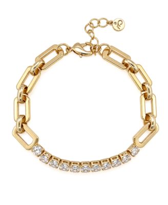 Cubic Zirconia Link Bracelet