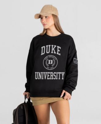 Women's Black Duke Blue Devils Fierce Flow Black Label Sweatshirt