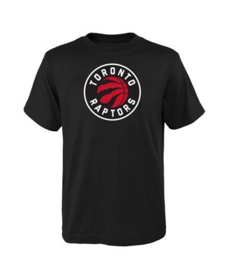 Big Boys' and Girls' Black Toronto Raptors Primary Logo T-Shirt