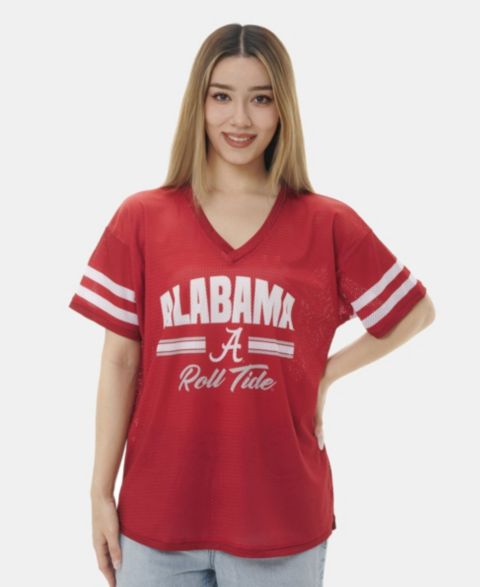 Женская футболка ZooZatz Crimson Alabama Crimson Tide Mesh Jersey Kickoff