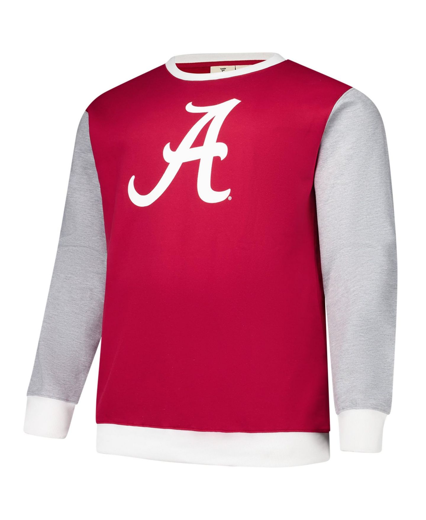 Мужская толстовка Fanatics Crimson Alabama Crimson Tide Contrast Sleeve Large Chest Big Tall Pullover — фото 2