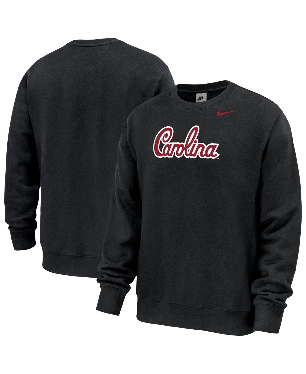 Nike Men's Black South Carolina Gamecocks School Logo Club Fleece Sweatshirt - Black