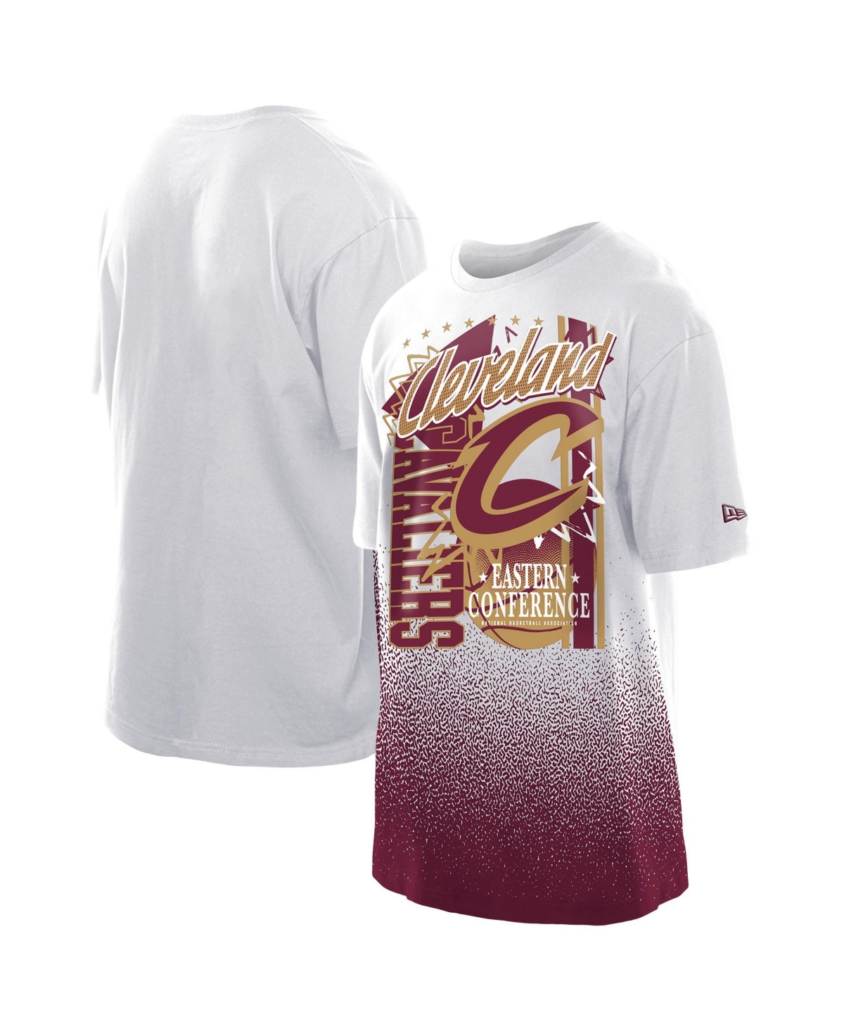 New Era Men's White Cleveland Cavaliers Injection Sport Classics T-Shirt - White