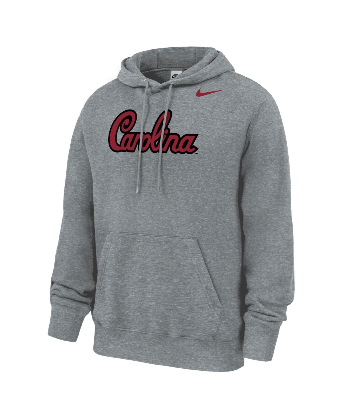 Nike Men's Gray South Carolina Gamecocks Script Club Fleece Hoodie - Gray