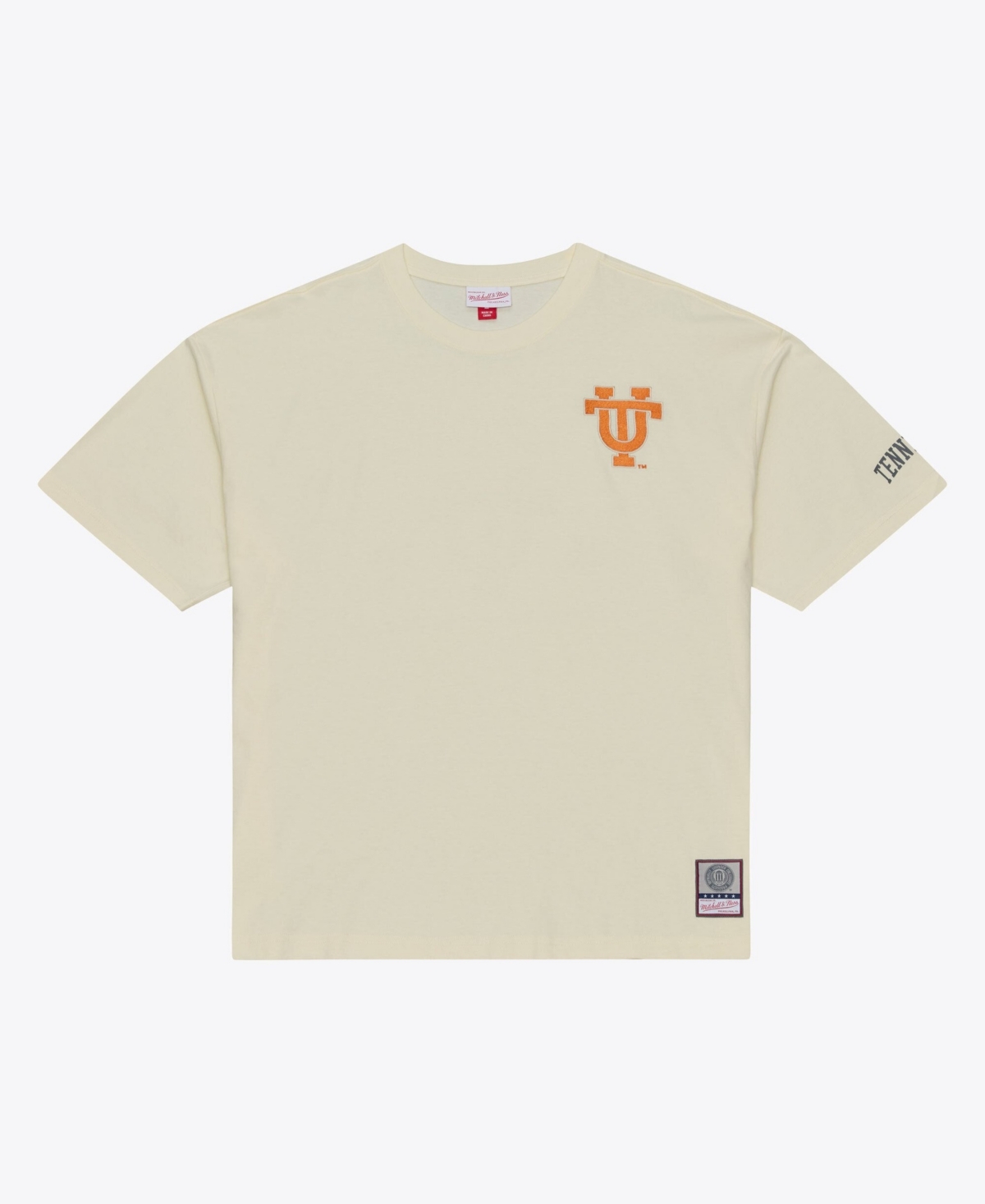 Mitchell & Ness Men's Mitchell Ness Cream Tennessee Volunteers Oversized Heritage Hue T-Shirt - Cream
