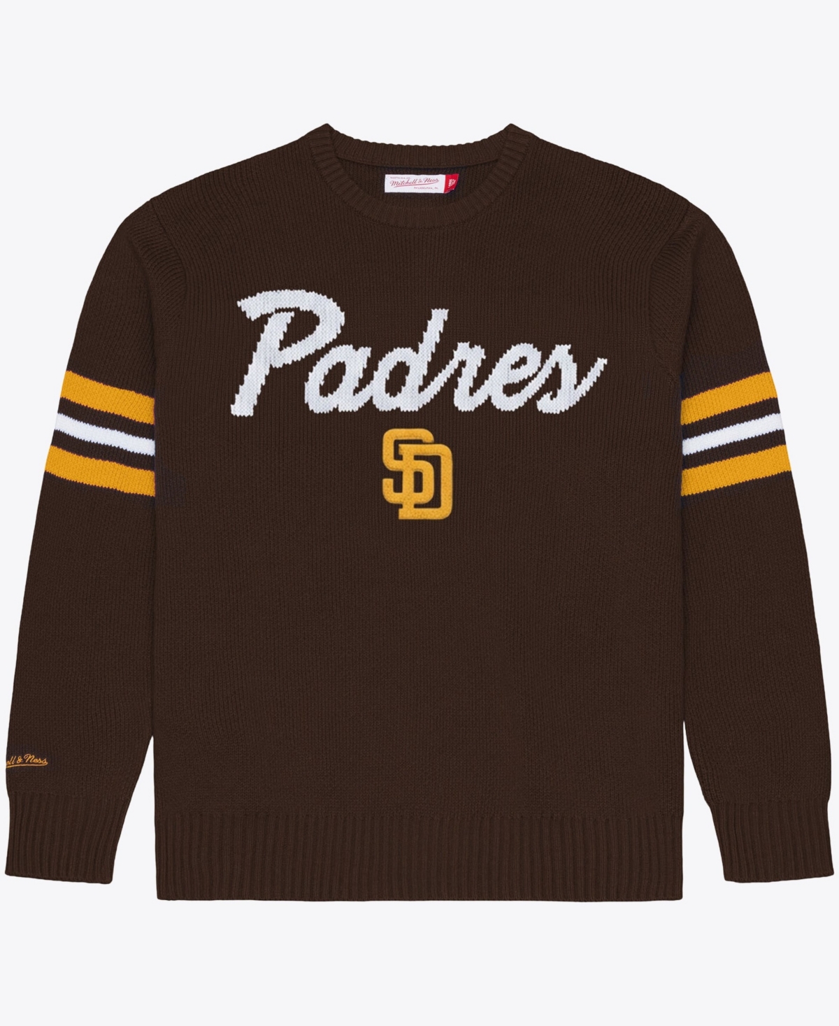 Mitchell & Ness Men's Brown San Diego Padres Head Coach Sweater - Brown