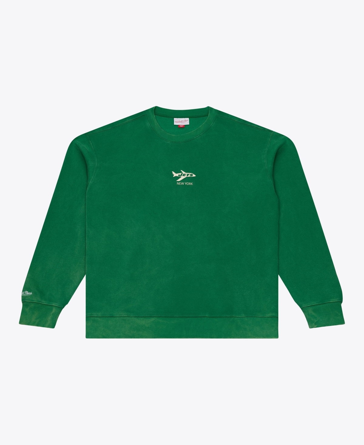 Mitchell & Ness Men's Mitchell Ness Green New York Jets Core Essentials Micro Logo Fleece Sweatshirt - Green