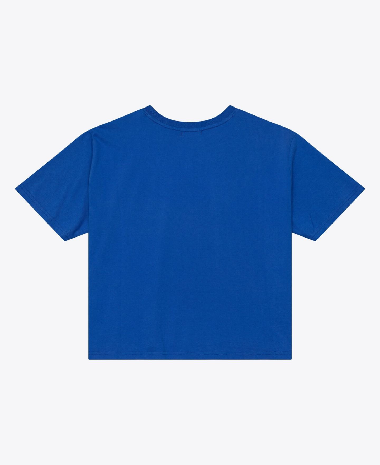 Женская футболка Mitchell & Ness Mitchell Ness Royal Seattle Seahawks Core Essentials Micro Logo Boxy Crop — фото 4