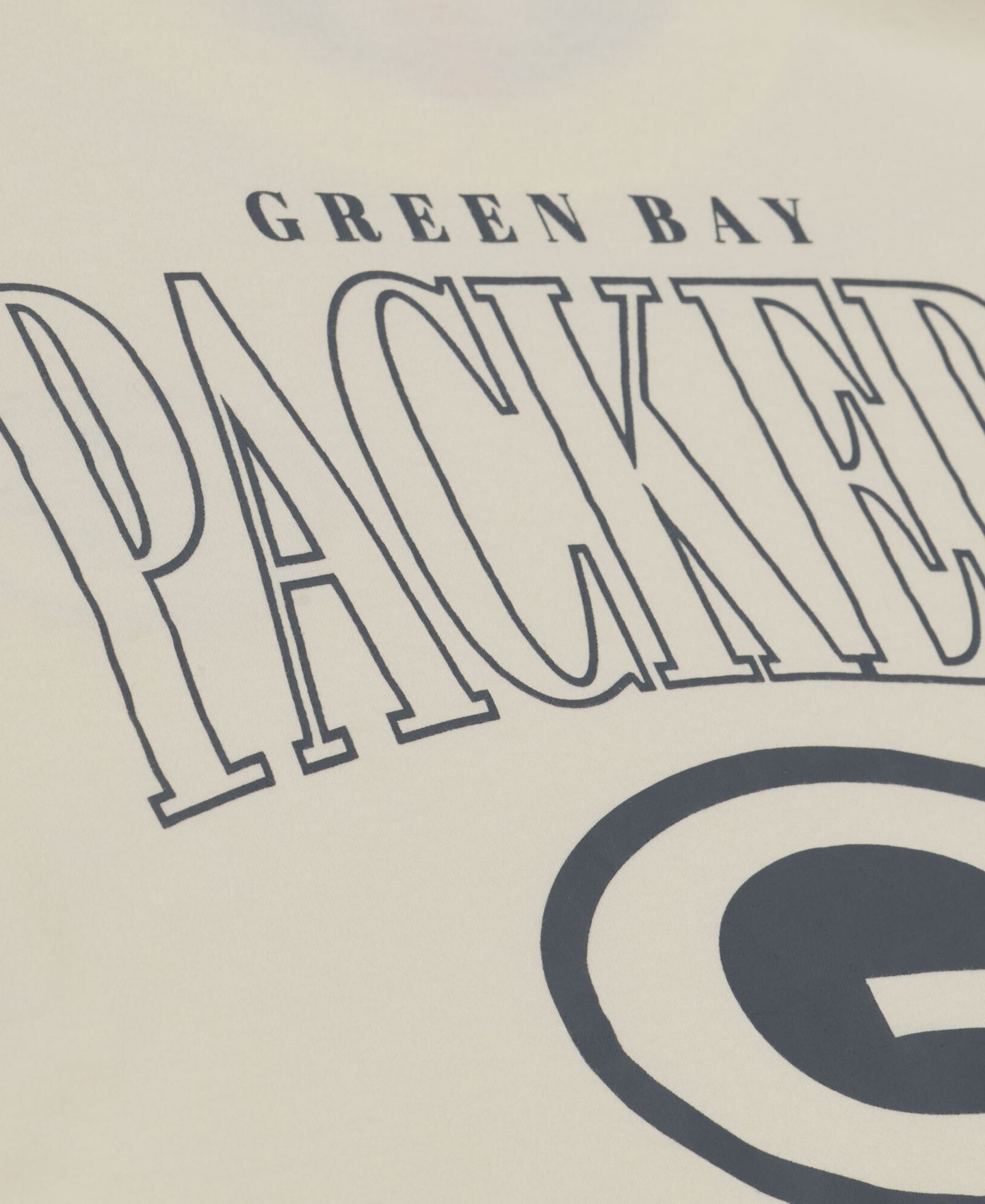 Мужская футболка Mitchell & Ness Mitchell Ness Cream Green Bay Packers Oversized Heritage Hues — фото 5