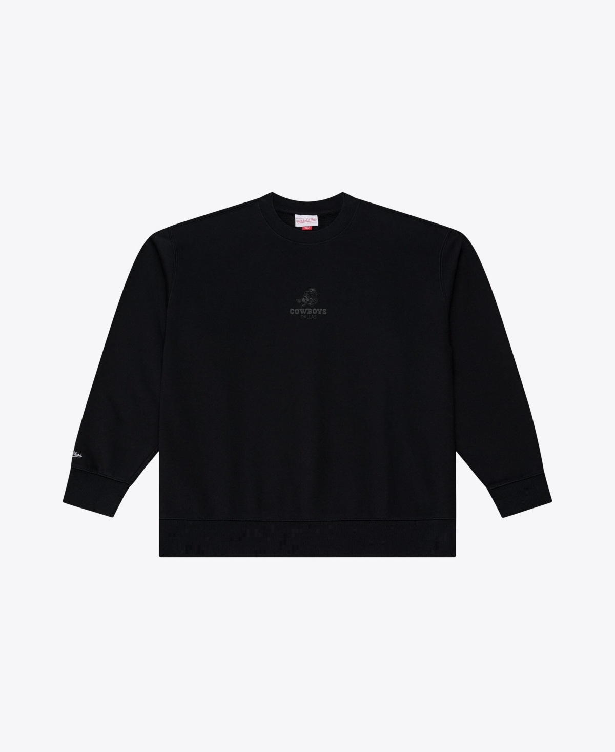 Mitchell & Ness Men's Mitchell Ness Black Dallas Cowboys Core Essentials Micro Logo Fleece Sweatshirt - Black