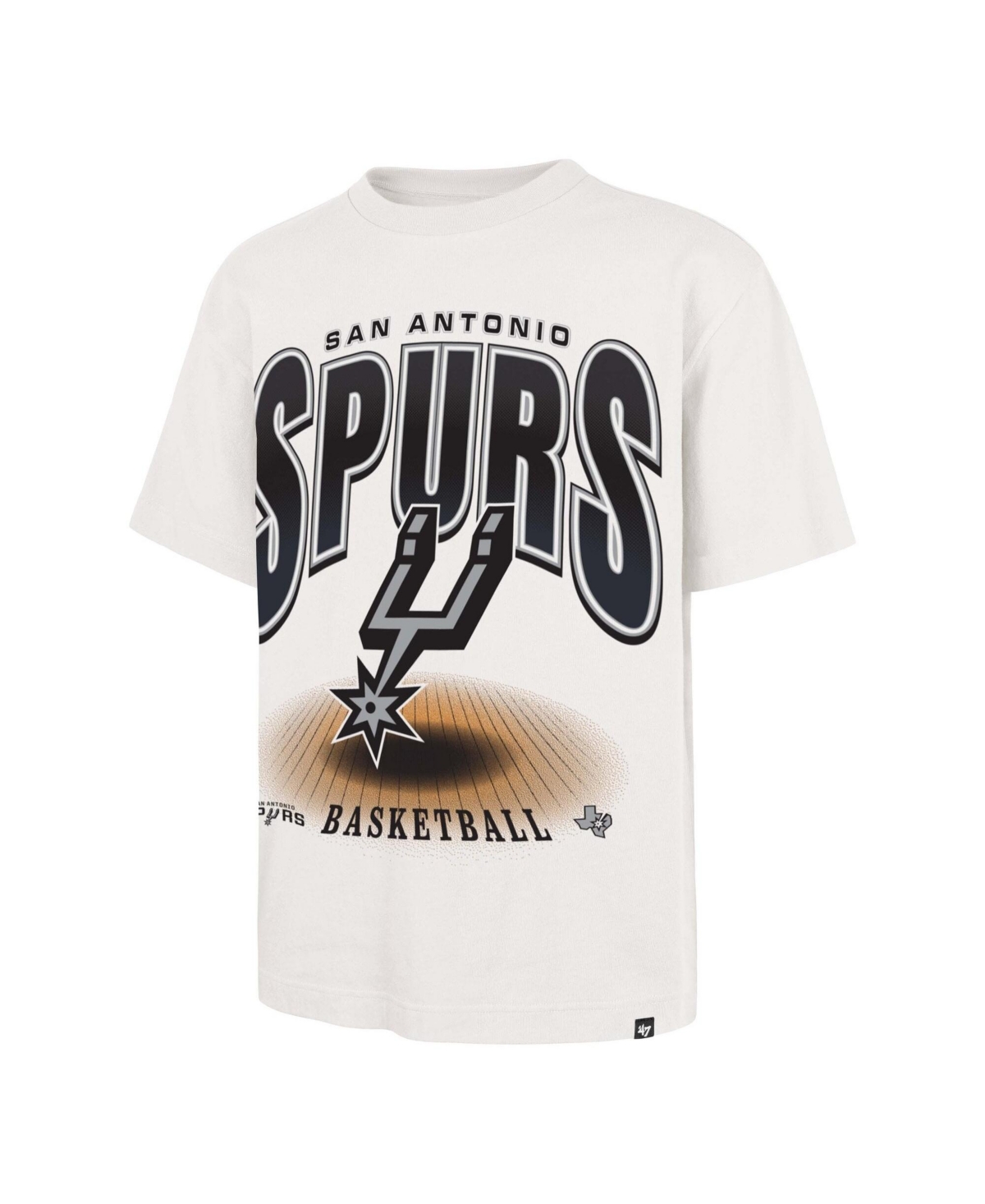 '47 Brand Men's Cream San Antonio Spurs Team Flex Foundation T-Shirt - Cream