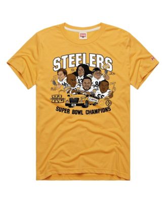 Men's and Women's Gold Pittsburgh Steelers Super Bowl T-Shirt
