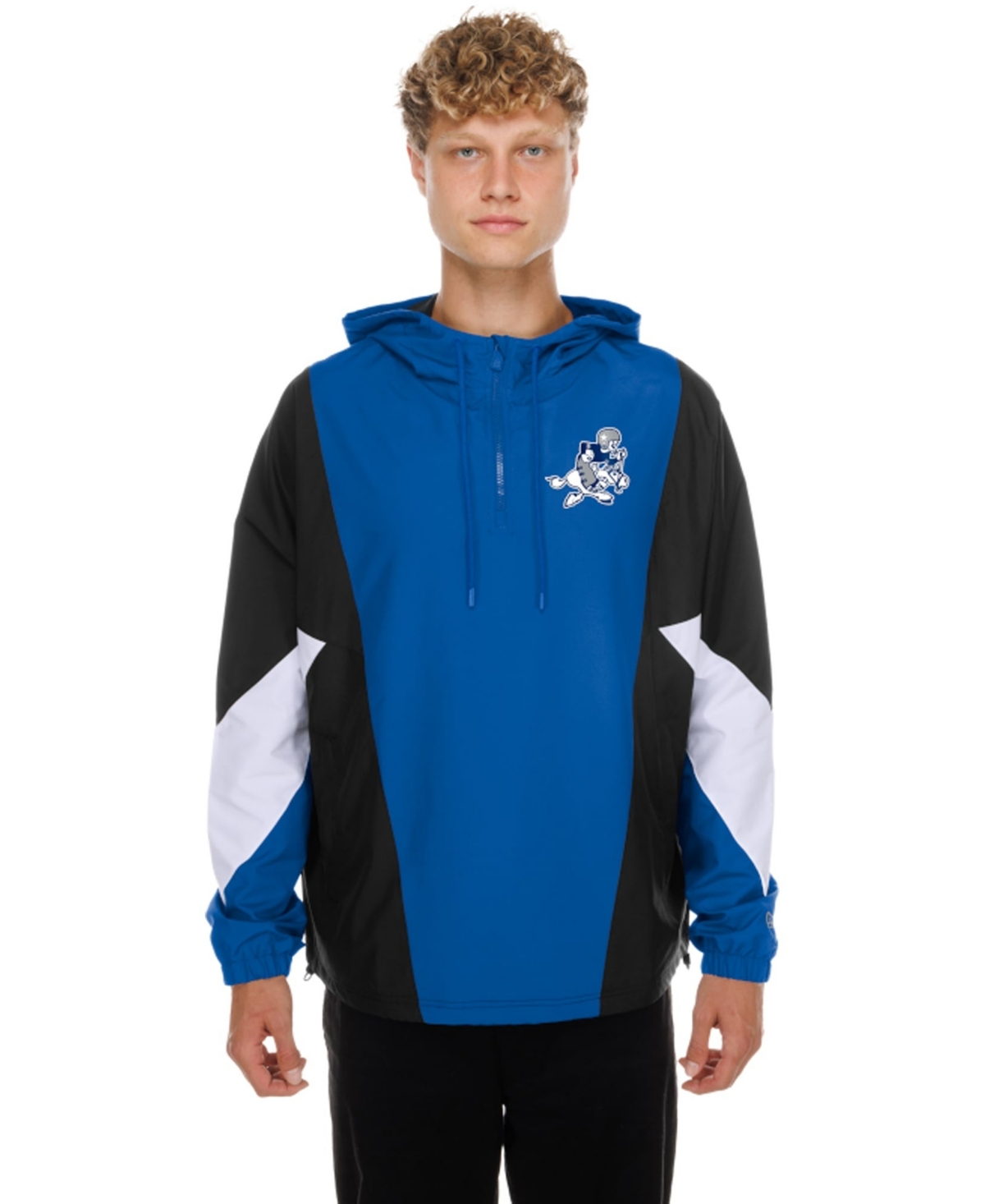 New Era Men's Royal Dallas Cowboys Quarter-Zip Windbreaker Jacket - Royal