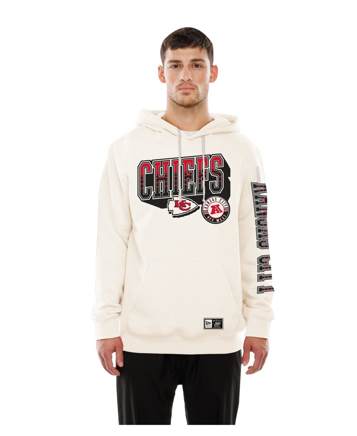 New Era Men's Cream Kansas City Chiefs Dune Dust Hoodie - Cream