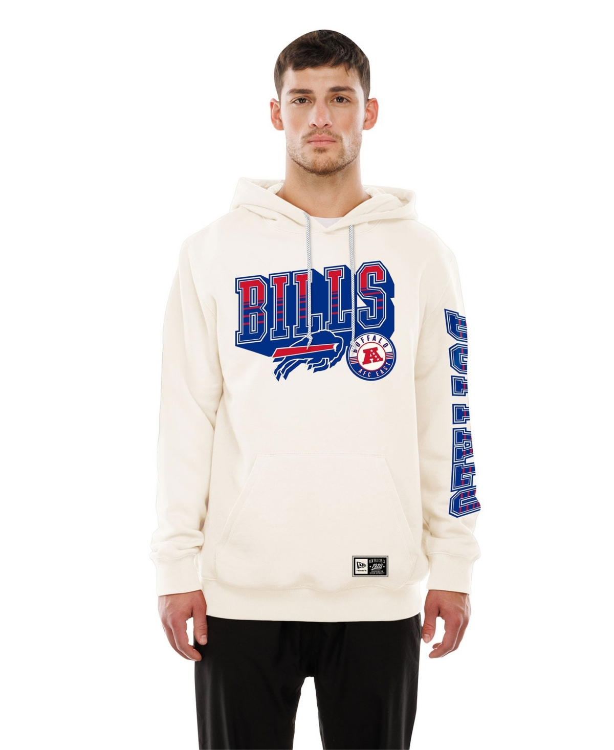 New Era Men's Cream Buffalo Bills Dune Dust Hoodie - Cream