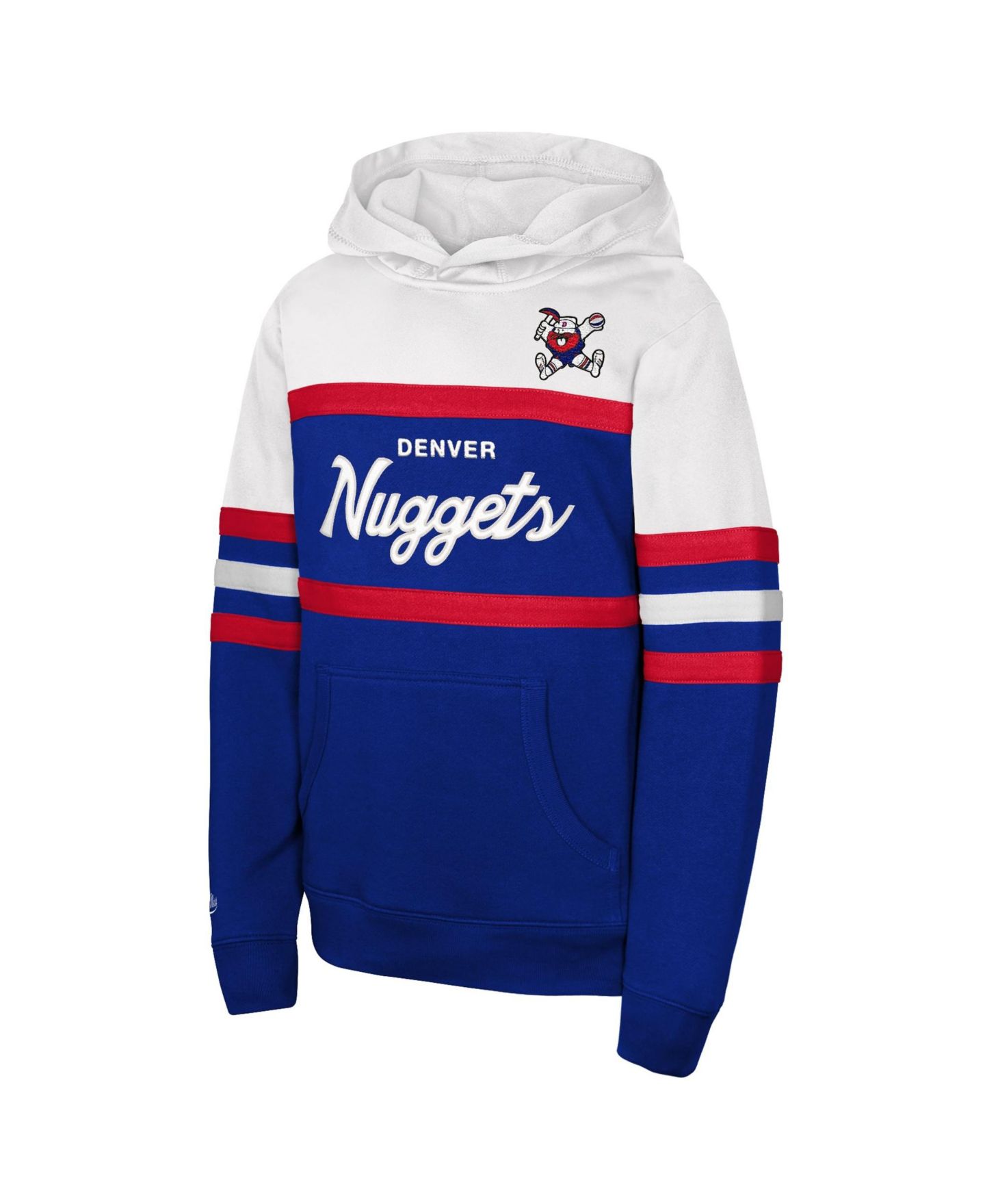 Детское худи Mitchell & Ness Royal/White Denver Nuggets Vintage Head Coach — фото 2