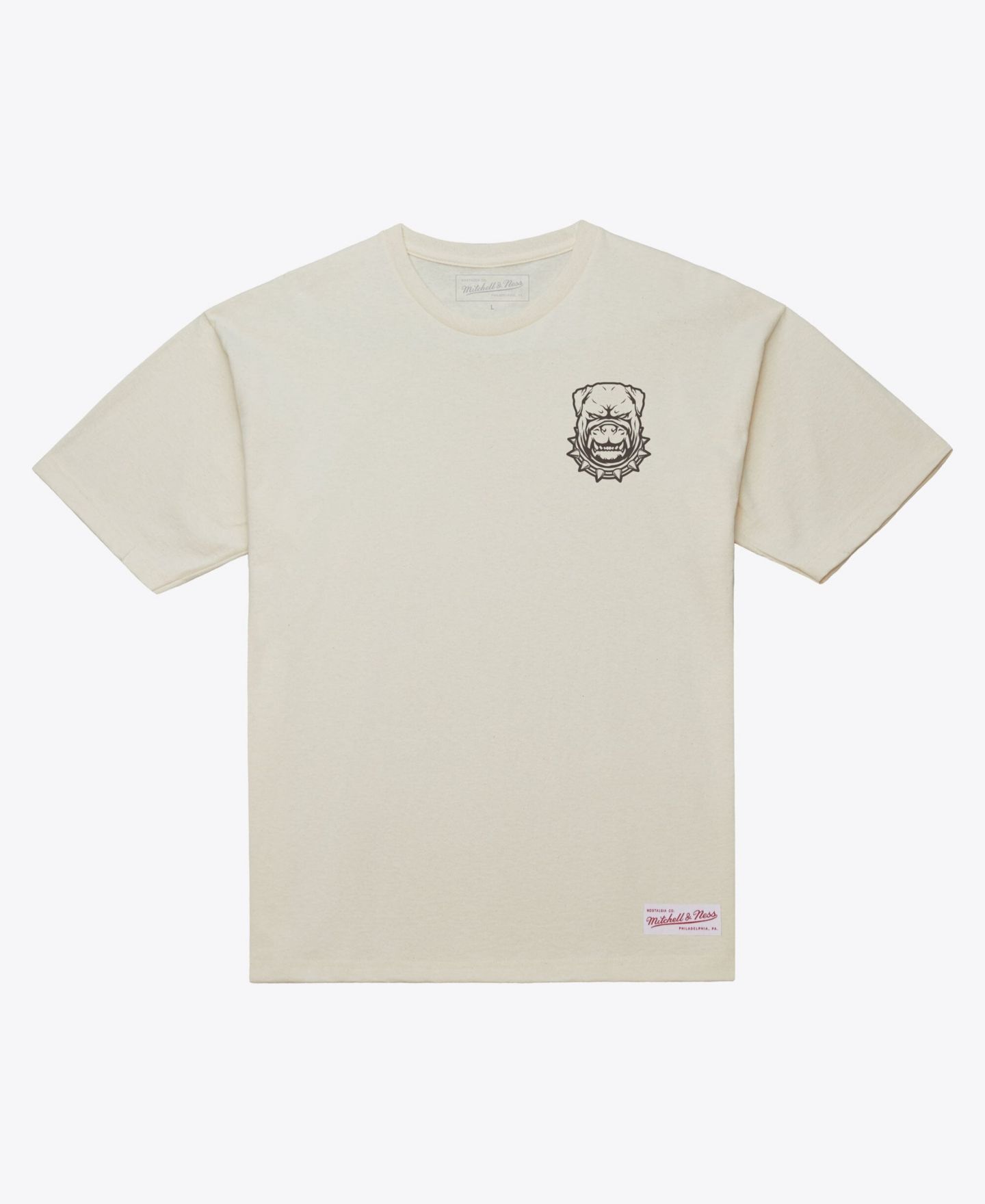 Мужская футболка Mitchell & Ness Mitchell Ness Cream Cleveland Browns Beware of the Dawgs — фото 2
