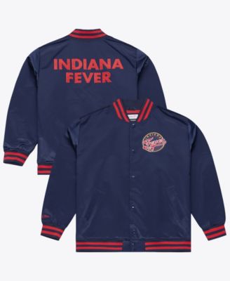 Men's Mitchell Ness Navy Indiana Fever Lightweight Satin Jacket