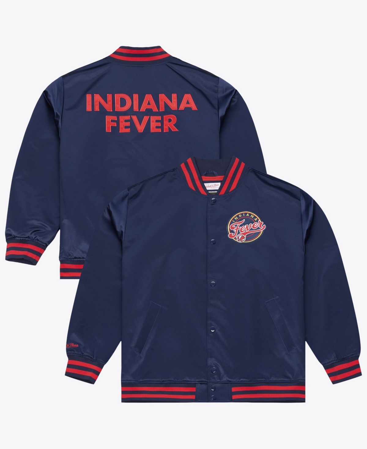 Mitchell & Ness Men's Mitchell Ness Navy Indiana Fever Lightweight Satin Jacket - Navy