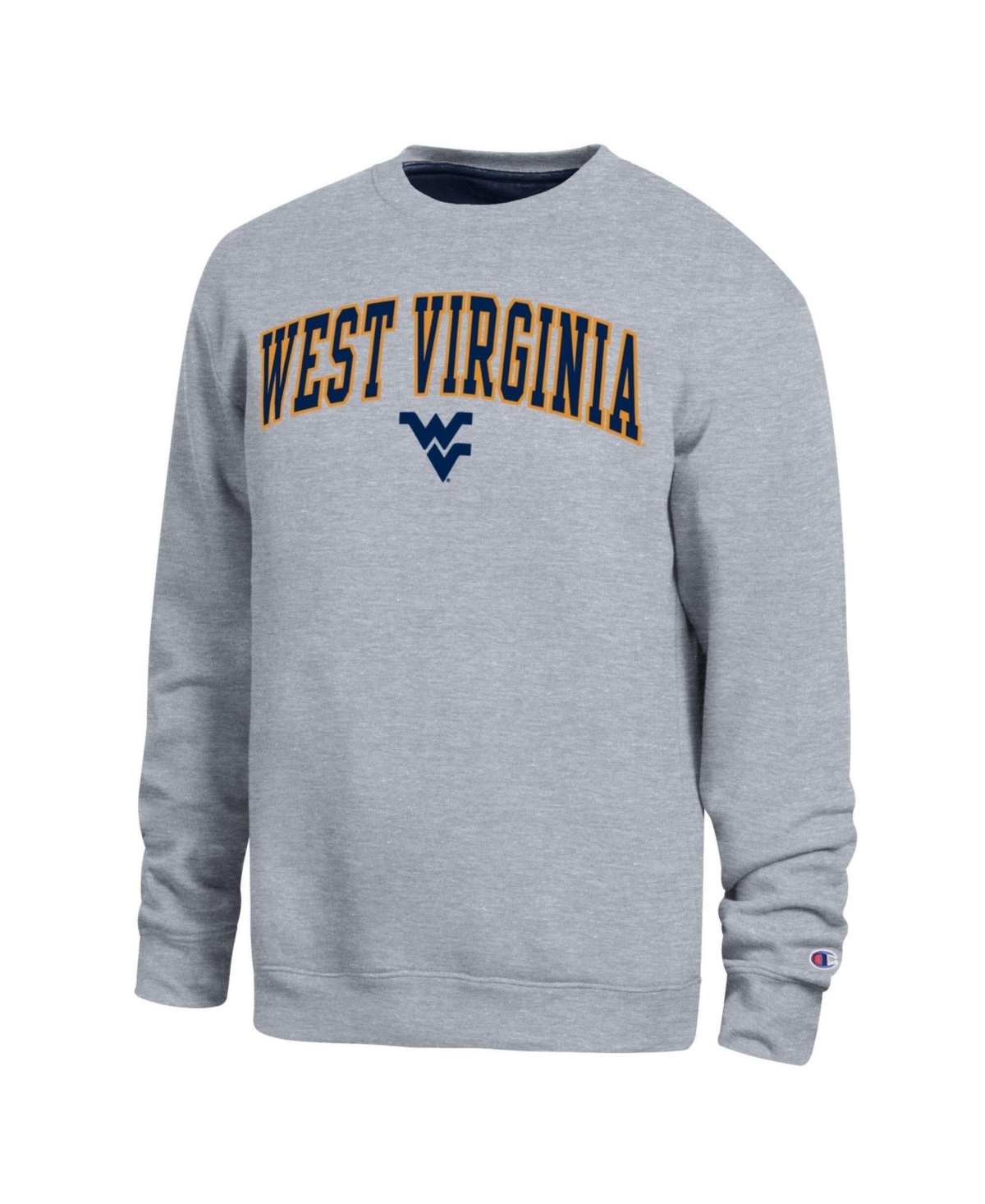 Champion Men's Heather Gray West Virginia Mountaineers Arch Sweatshirt - Heather Gray