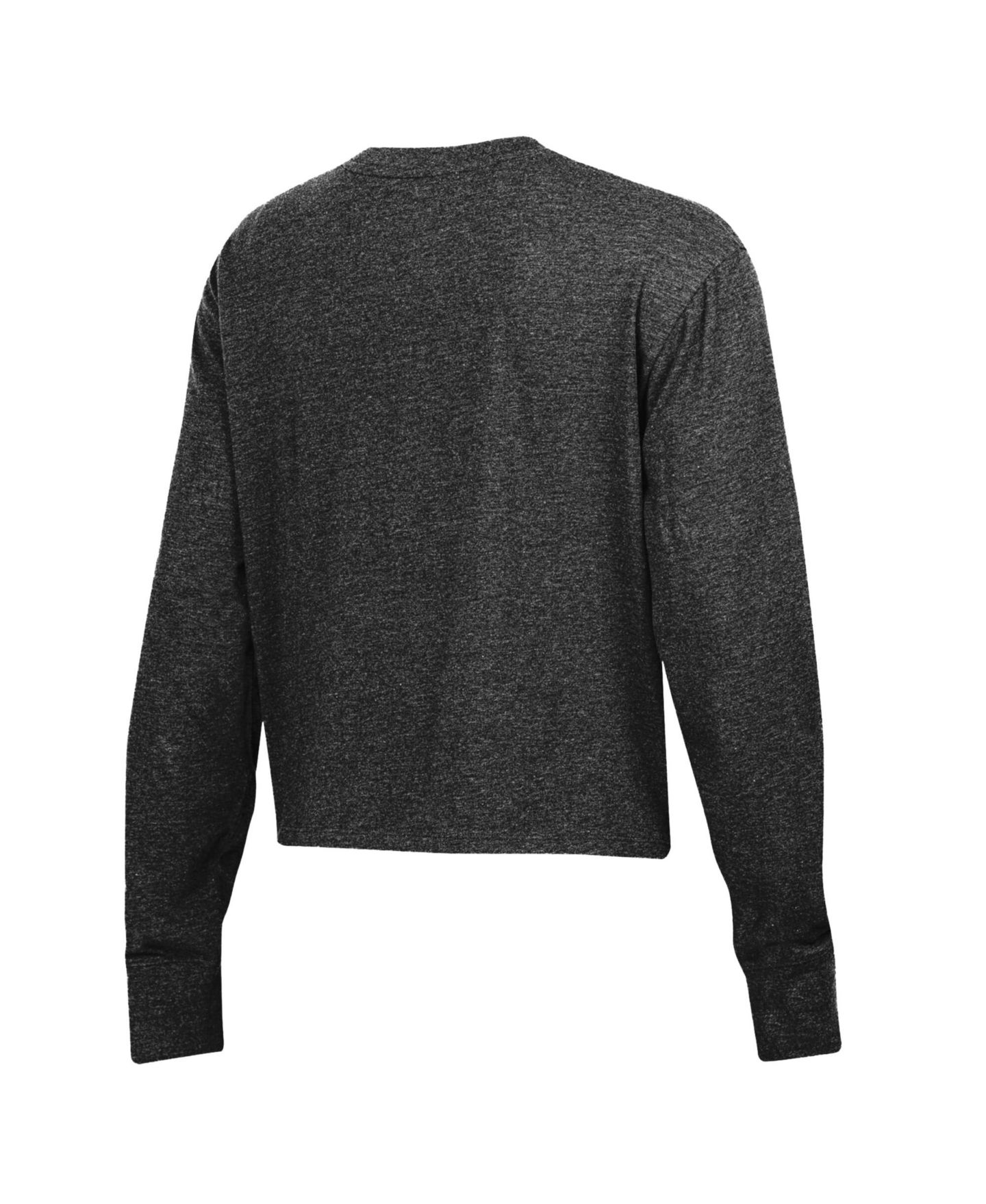 Женский топ Under Armour Black Maryland Terrapins Icon Sleeve Two-Hit Long-Sleeve Crop — фото 3