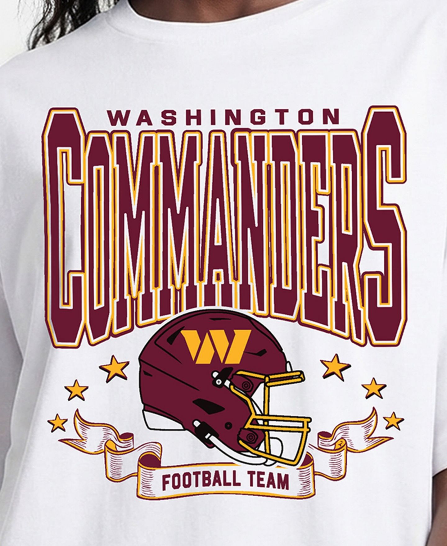 Женская футболка Champion White Washington Commanders Oversized — фото 5