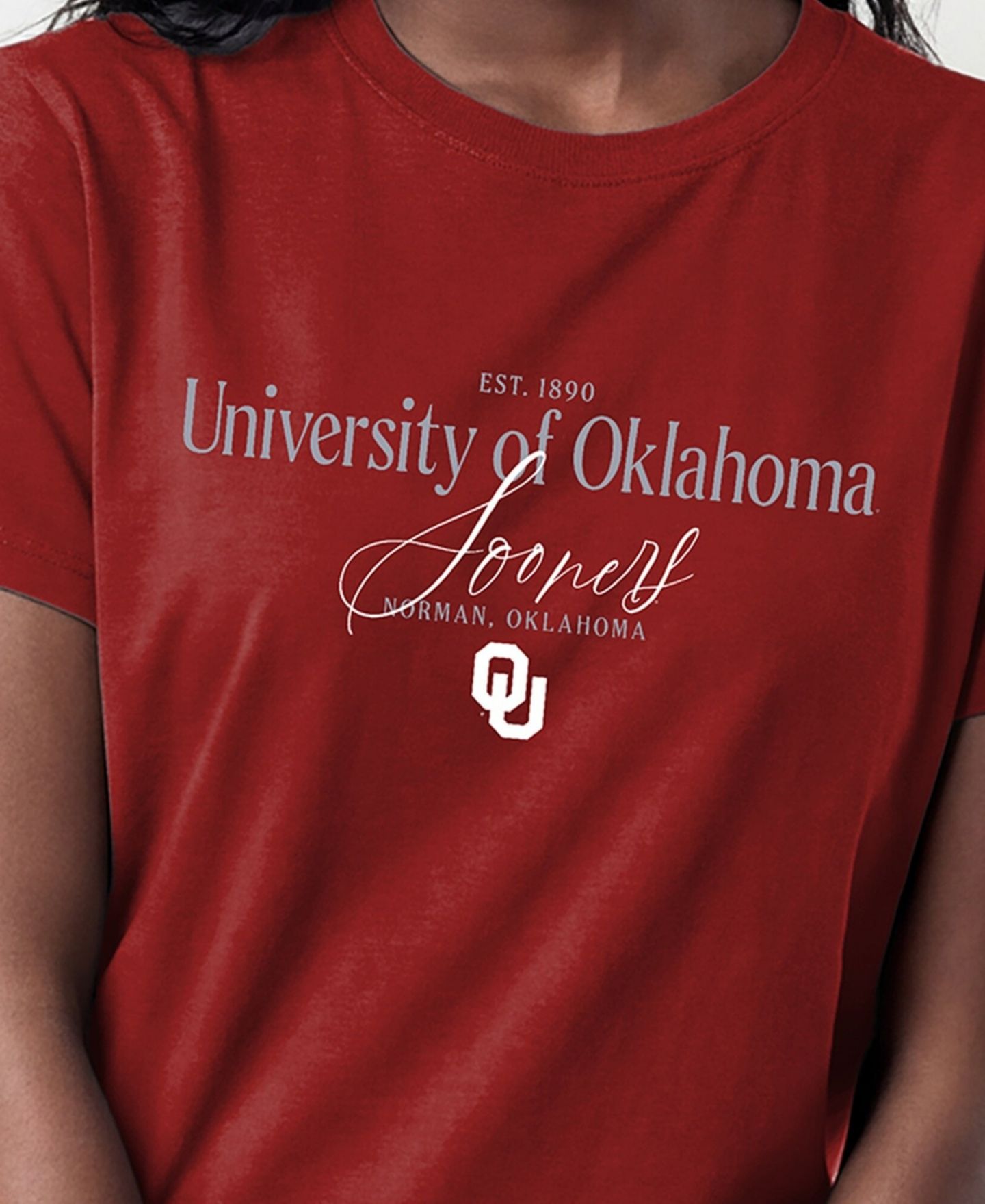 Женская футболка Champion Crimson Oklahoma Sooners Lifestyle — фото 5