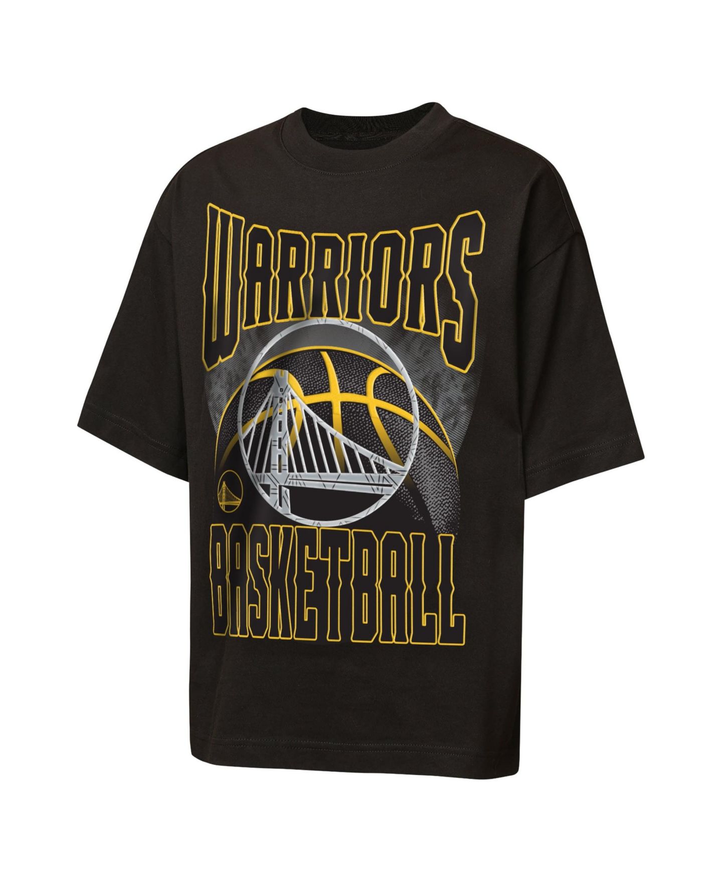 Детская футболка Outerstuff Black Golden State Warriors Ballin Rockers Oversized Fashion — фото 2