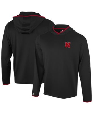 Men's Black Nebraska Huskers Brink Color Pop Long-Sleeve Hoodie T-Shirt