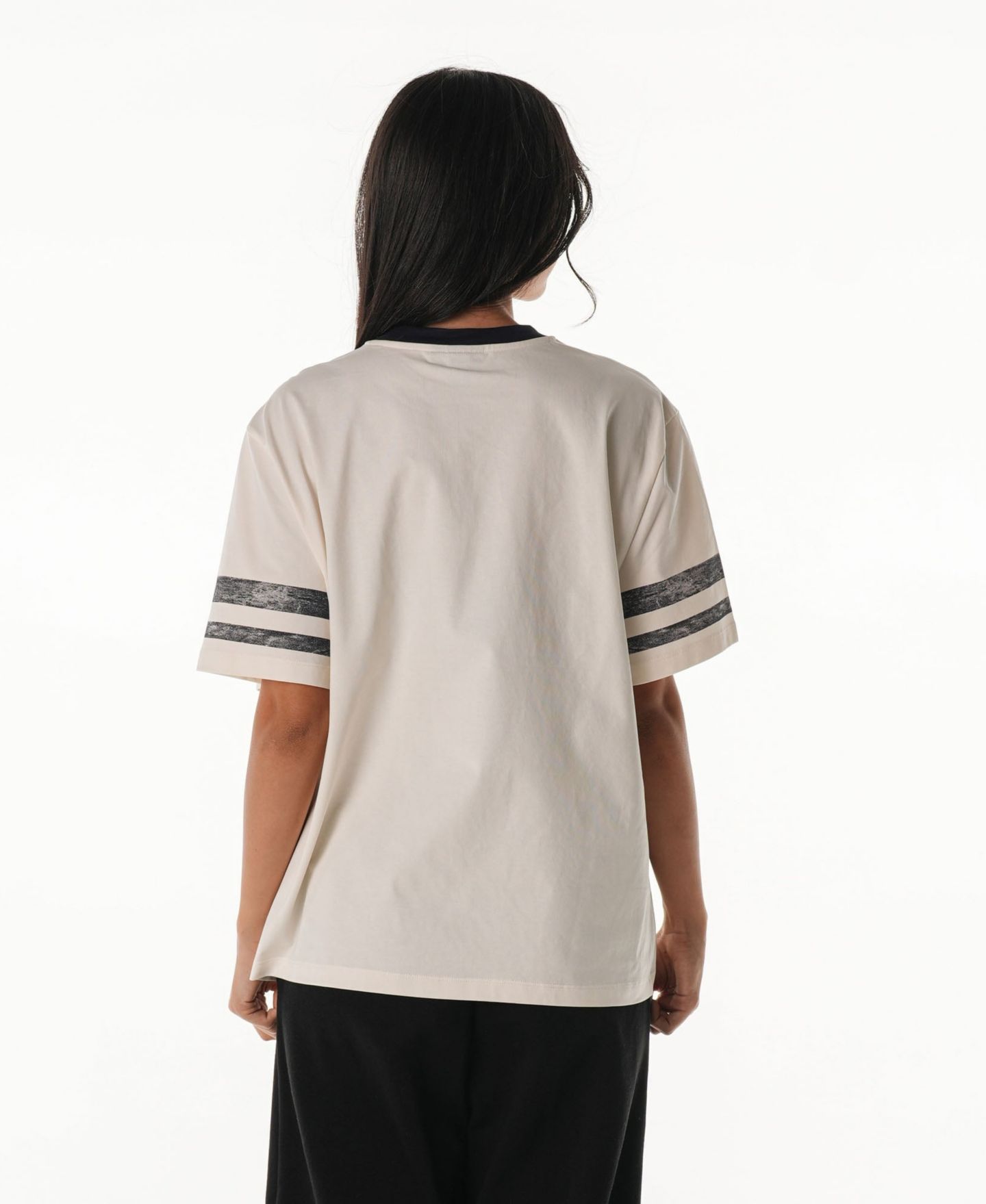 Женская футболка The Wild Collective Cream Las Vegas Raiders Vintage Drop Shoulder Oversized Boyfriend — фото 2