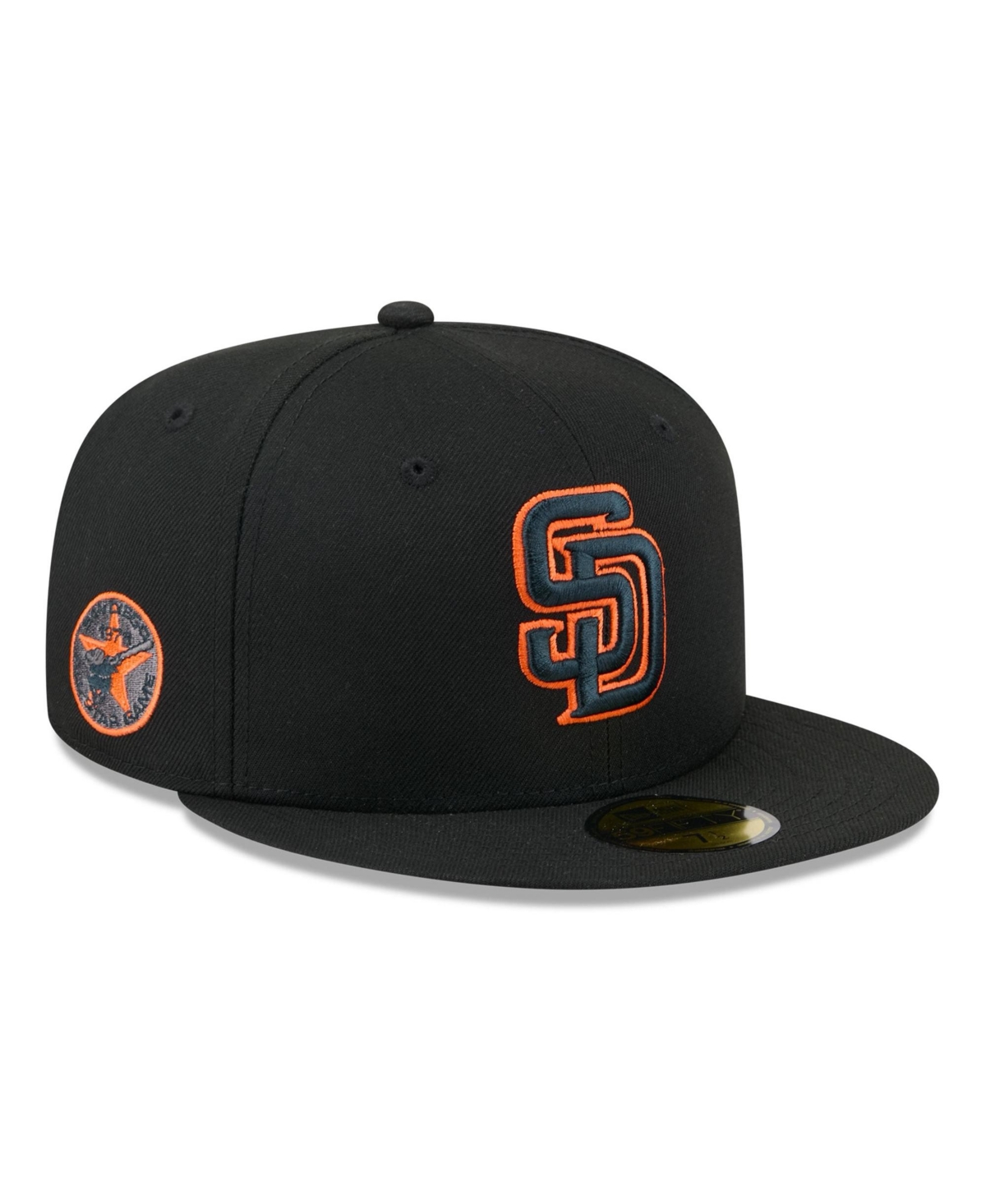 New Era Men's Black San Diego Padres Color Pop 59FIFTY Fitted Hat - Black