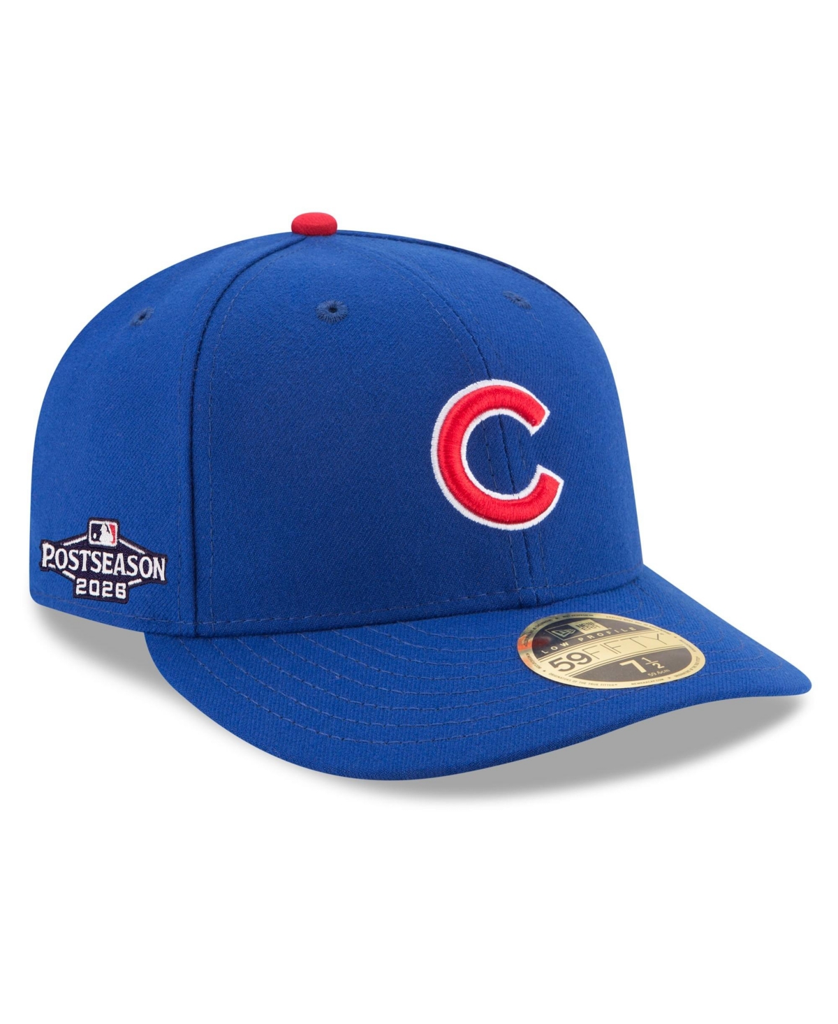 New Era Men's Royal Chicago Cubs 2026 Mlb Postseason Side Patch Low Profile 59FIFTY Fitted Hat - Royal