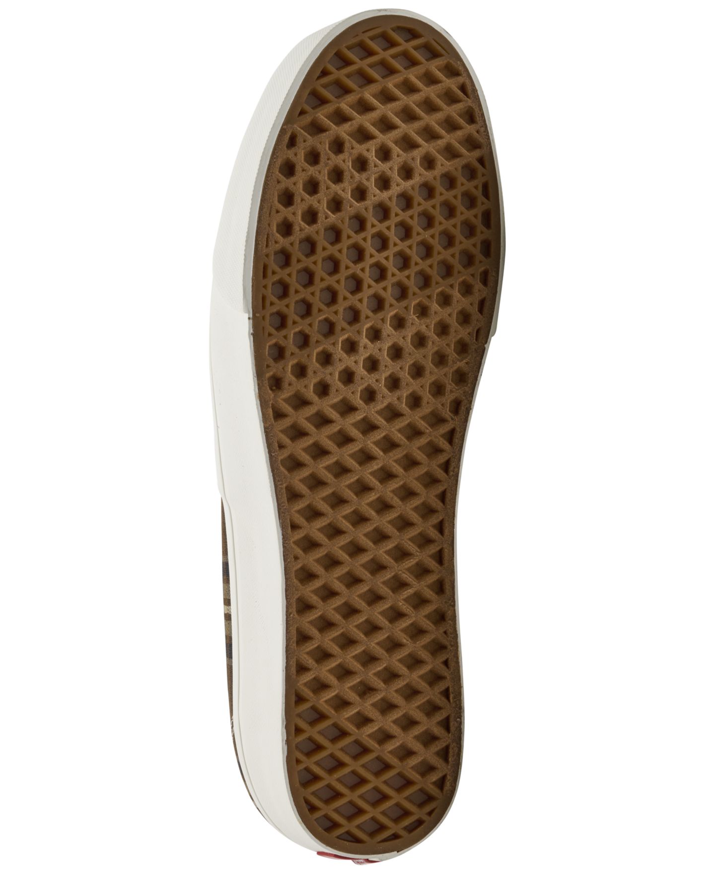 Мужские кроссовки Vans Authentic Plaid Suede Waffle-Rubber, цвет: Винтажный какао — фото 4