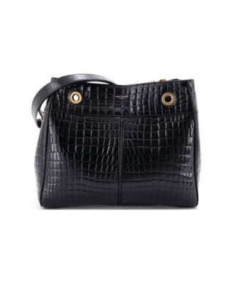 Claude Shopping Bag Embossed Leather
