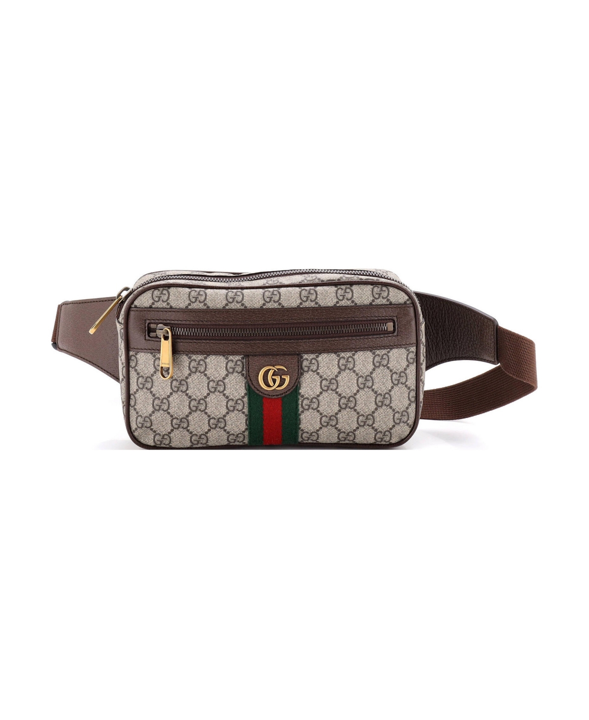 Pre-Owned Gucci Medium Ophidia Belt Bag Gg Coated Canvas - Brown