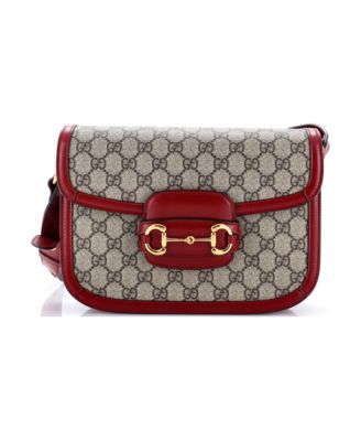 Small Horsebit 1955 Shoulder Bag GG Coated Canvas with Leather