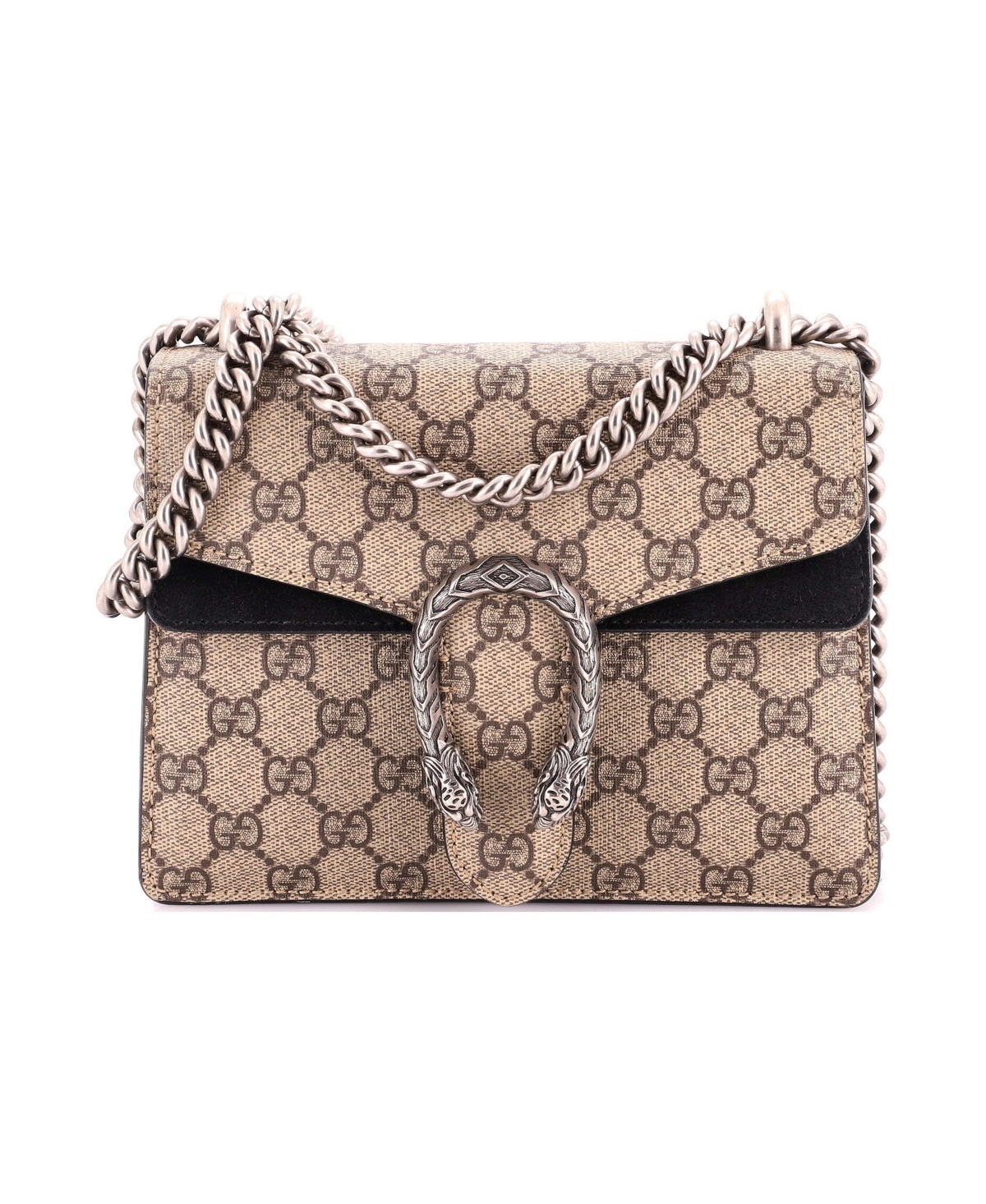 Pre-Owned Gucci Mini Dionysus Bag Gg Coated Canvas - Brown