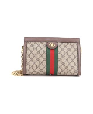 Small Ophidia Chain Shoulder Bag GG Coated Canvas