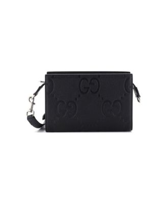 Zip Crossbody Bag Jumbo GG Embossed Leather
