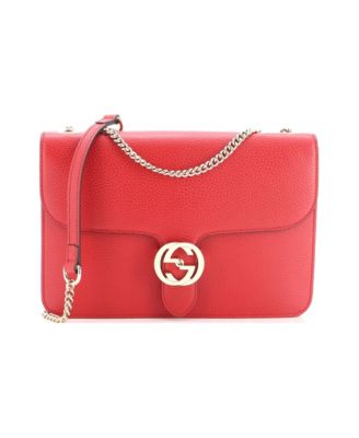 Medium Interlocking Shoulder Bag Leather