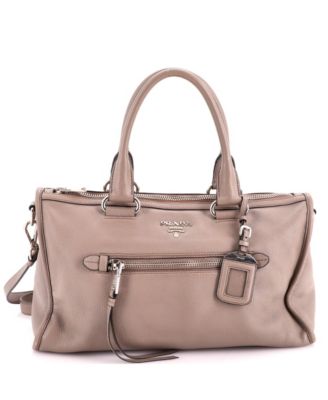 Medium Front Zip Convertible Satchel Vitello Phenix