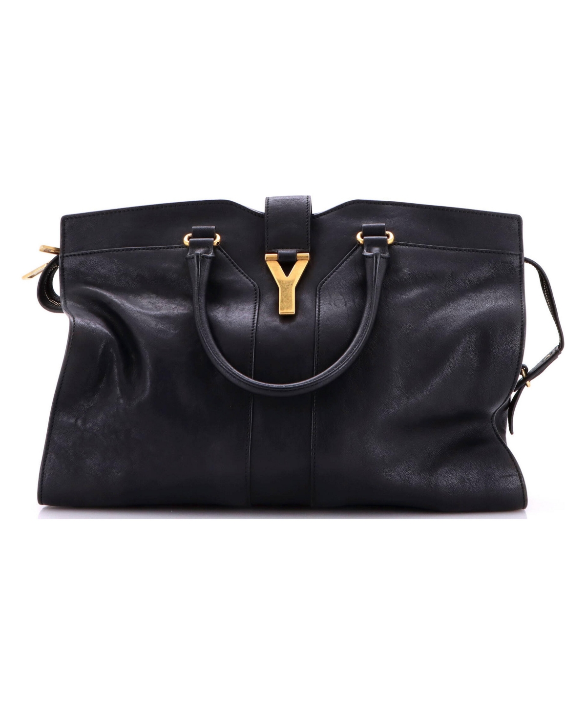 Pre-Owned Saint Laurent Large Chyc Cabas Tote Leather - Black