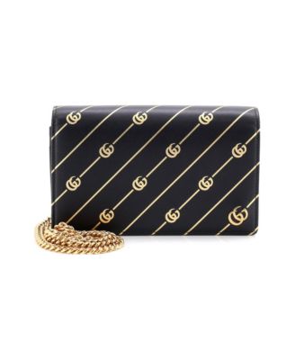 Wallet on Chain Diagonal GG Leather
