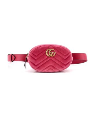 GG Marmont Belt Bag Matelasse Velvet