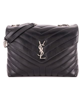 Medium Loulou Shoulder Bag Matelasse Chevron Leather