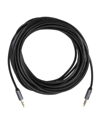 Gold Series Gold-Plated 3.5mm Stereo Mini Male to Male Auxiliary Cable 25 ft.