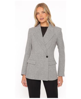 Women's Brookes Herringbone Double-Breasted Blazer
